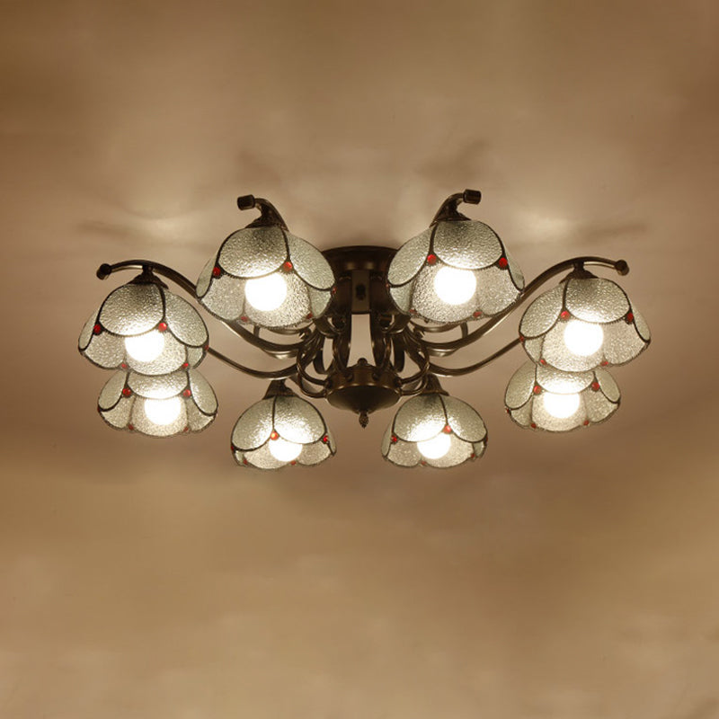 Tiffany Tiffany 3/6/8 3/6/8 Gris / blanc / bleu semi Flush Mount Light