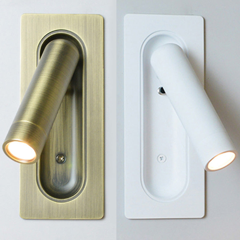 Modern Aluminum Wall Mount Lamp Bedroom Wall Lighting Fixture with 1 Spotlight