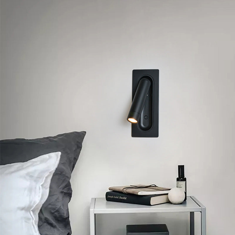 Modern Aluminum Wall Mount Lamp Bedroom Wall Lighting Fixture with 1 Spotlight