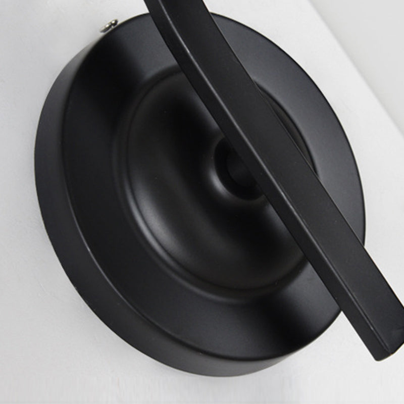 Cylindre Blanc Verre murale de montant lampe 1-LIGHT VINTAGE ÉCLAIRAGE MUR NOIR VINTATION POUR LA CHAMBRE