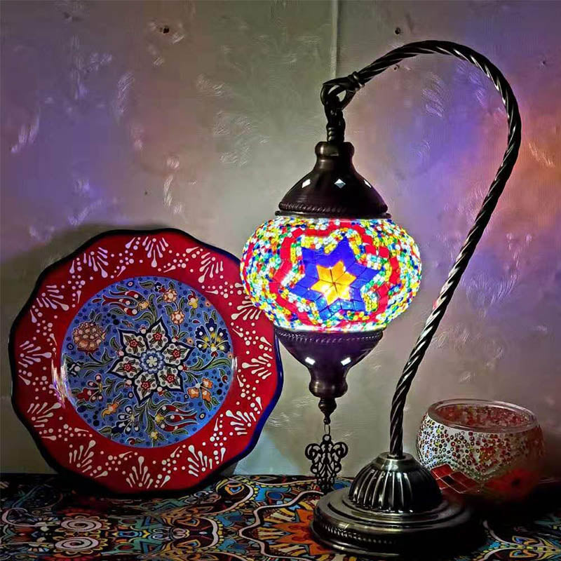 1 Bulbe Tosenk Light Light Morocain Mosaïque Talage de nuit