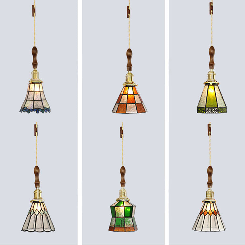 Konische hängende Leuchten 1 hellfleckiges Glas-Pendel-Leuchten-Leuchten-Leuchten