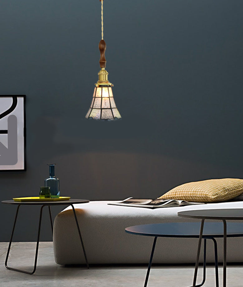 Konische hängende Leuchten 1 hellfleckiges Glas-Pendel-Leuchten-Leuchten-Leuchten