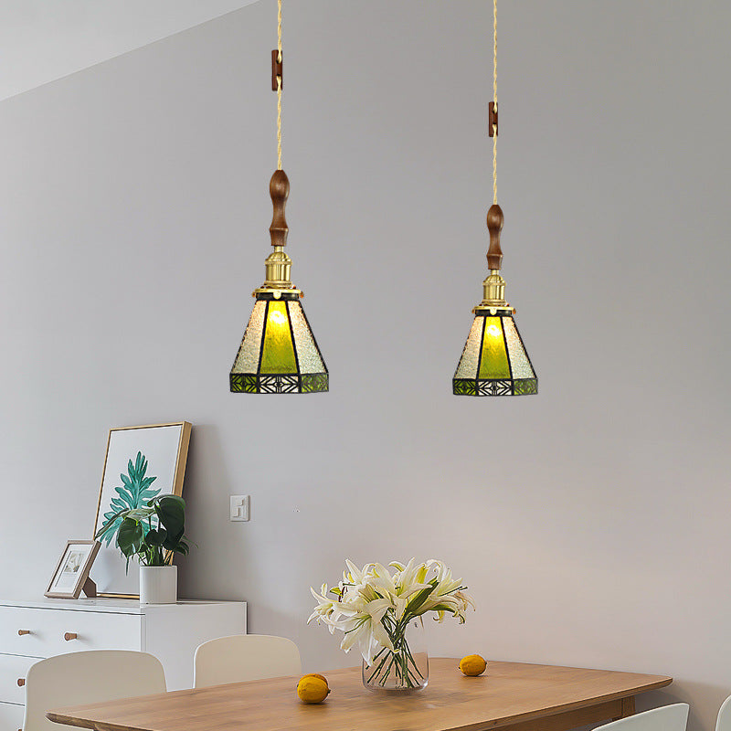 Konische hängende Leuchten 1 hellfleckiges Glas-Pendel-Leuchten-Leuchten-Leuchten
