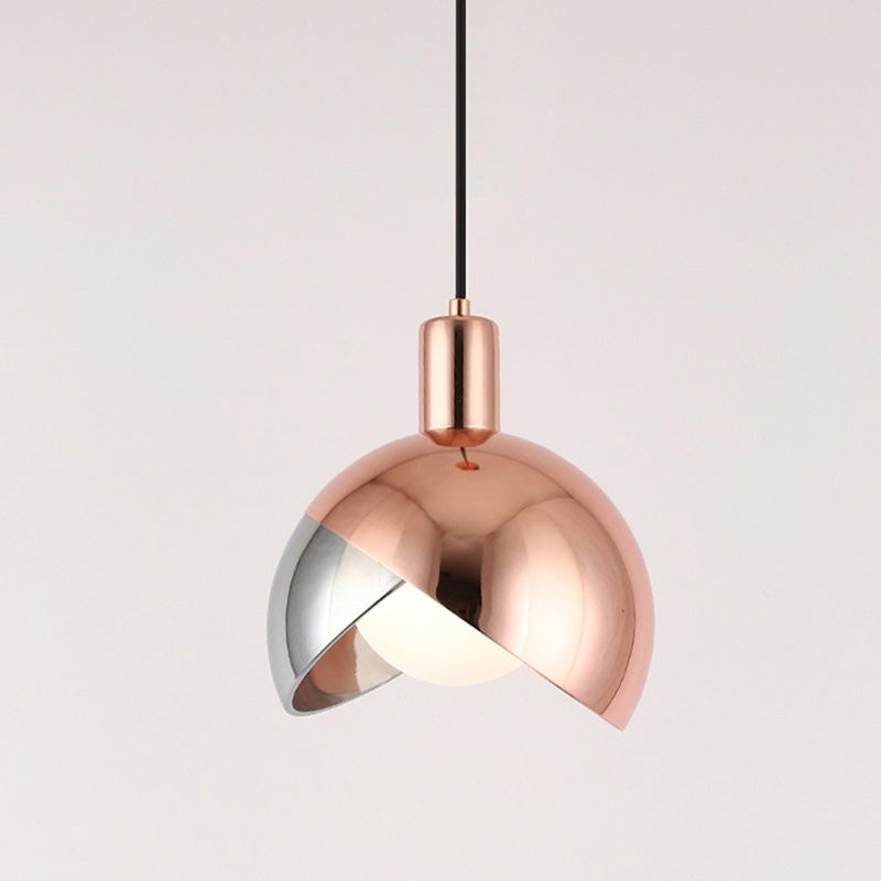 Globe -LED -Einzelheizenlicht im modernen kreativen Stil Schmiedeeisen -Hanglampe mit Glasschatten