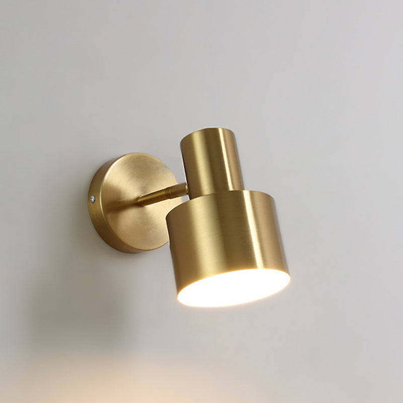 Cilindro Luz de pared contemporánea Luz de montaje de pared de 1 luz para dormitorio