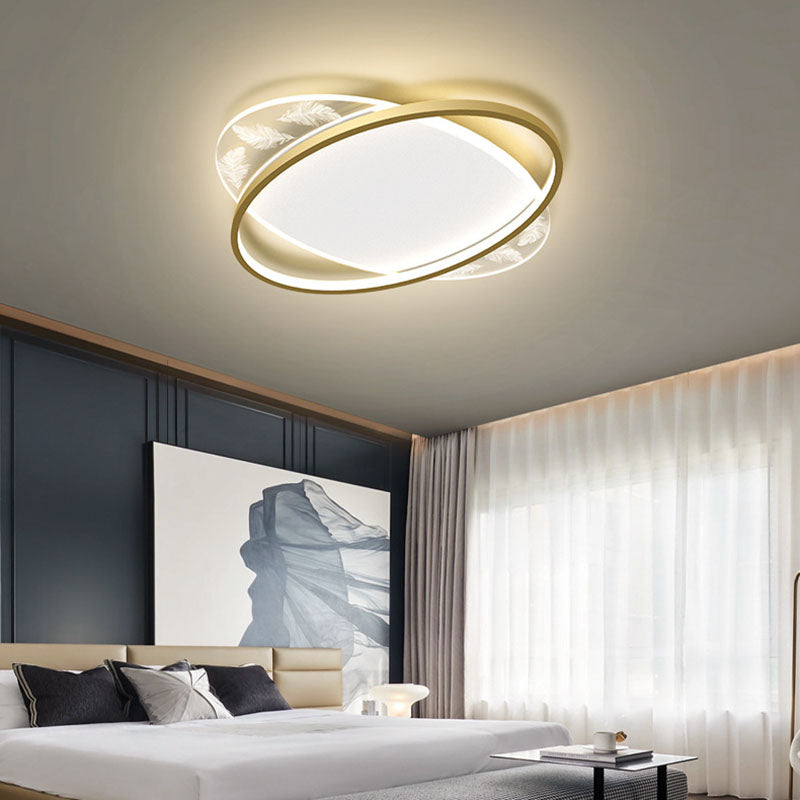 Plafonnier encastré géométrique en acrylique, plafonnier encastré de simplicité moderne