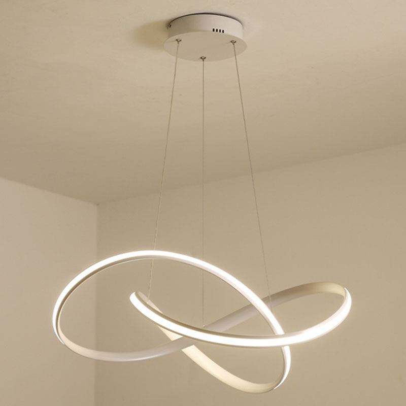 Twiting soggiorno a sospensione a sospensione in metallo kit di luce a led a led in stile nordico