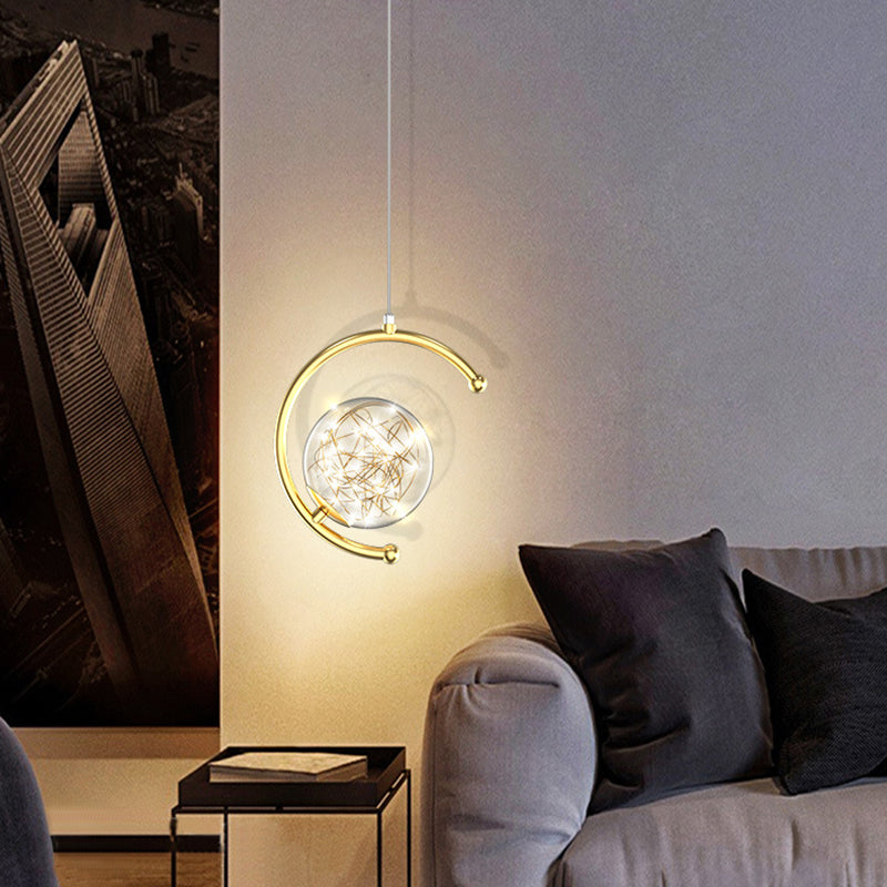 Kogellichtophanging hanger moderne eenvoudige glashanglampen voor restaurant