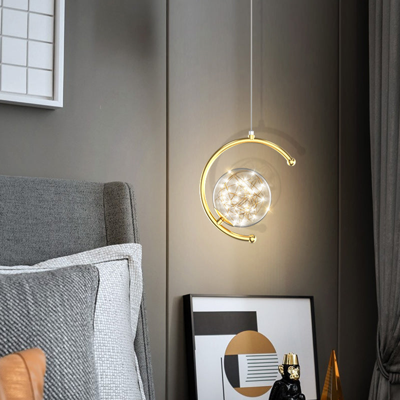 Kogellichtophanging hanger moderne eenvoudige glashanglampen voor restaurant