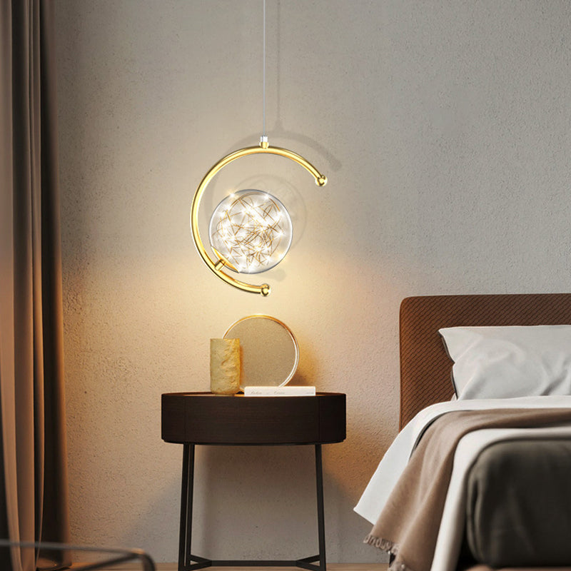 Kogellichtophanging hanger moderne eenvoudige glashanglampen voor restaurant