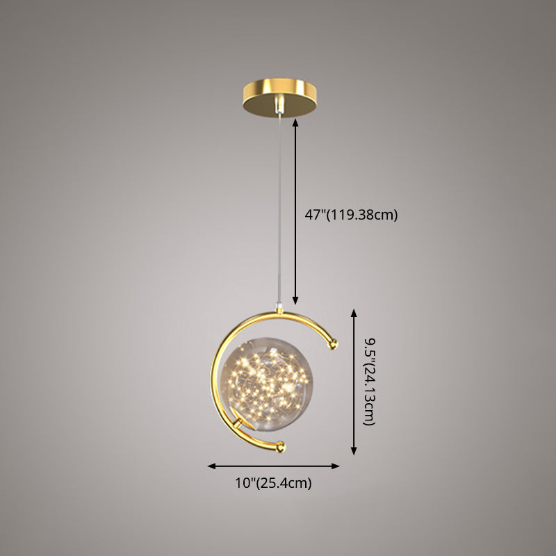 Kogellichtophanging hanger moderne eenvoudige glashanglampen voor restaurant