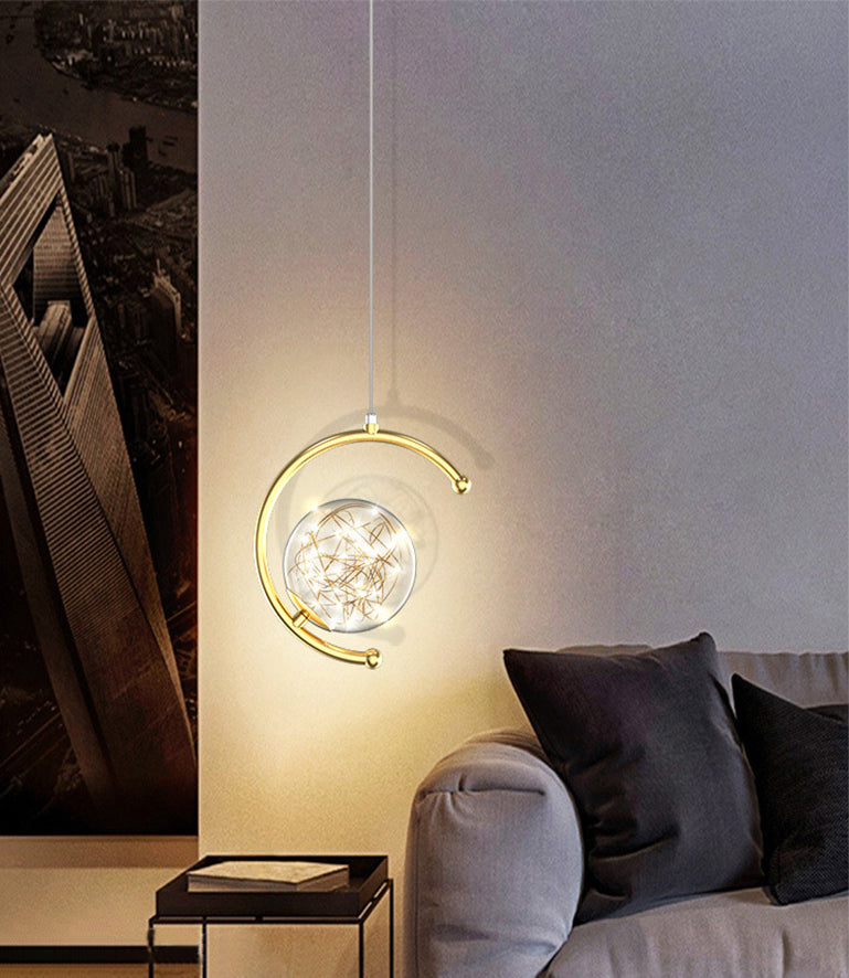 Kogellichtophanging hanger moderne eenvoudige glashanglampen voor restaurant