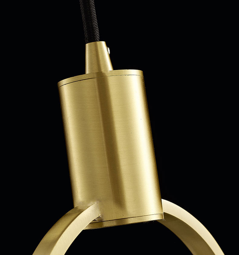 Suspension à balle à balle pendentif moderne des lumières suspendues en cristal simple pour le chevet