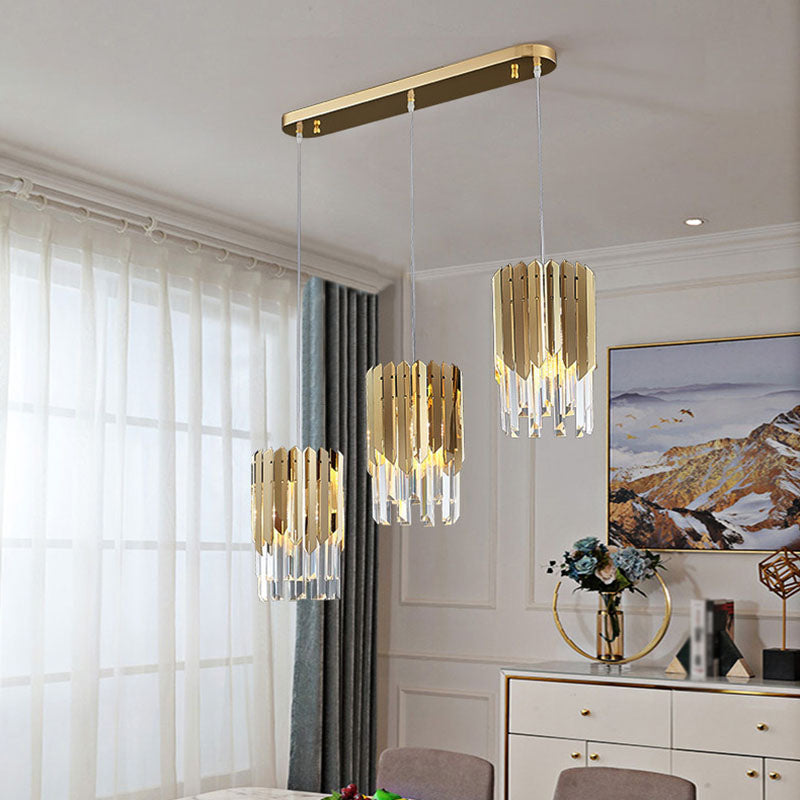 Cilinderlichtophanging hanger moderne eenvoudige kristallen hanglampen voor bed naast