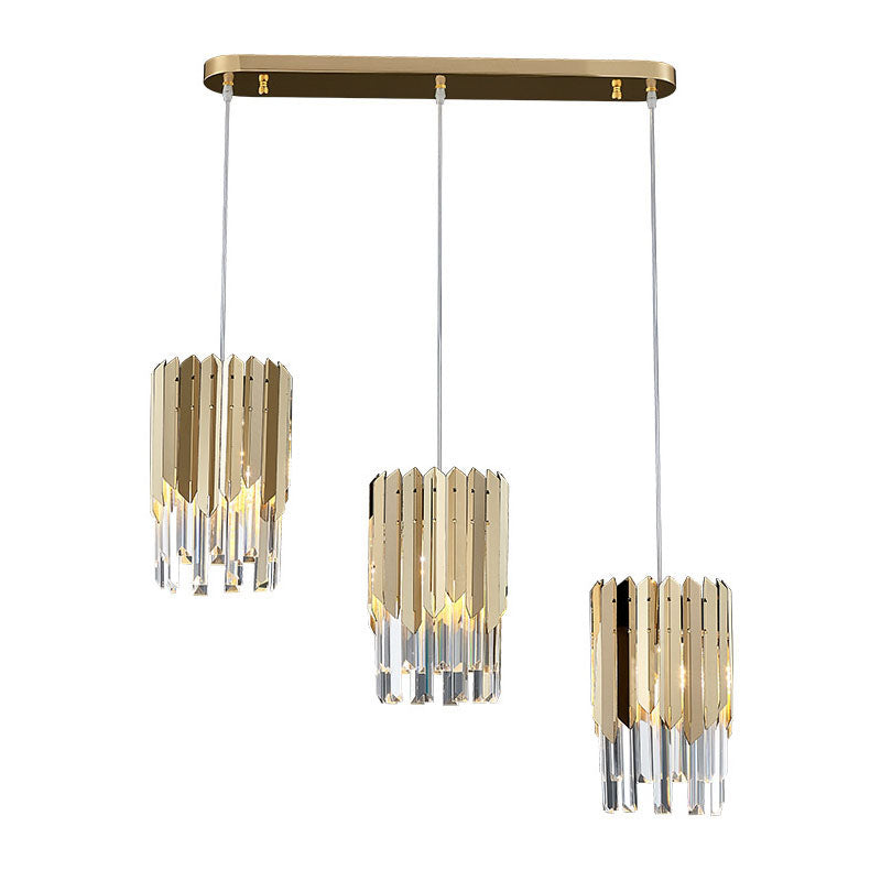 Cilinderlichtophanging hanger moderne eenvoudige kristallen hanglampen voor bed naast