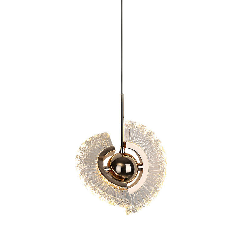 1 Light Plate Hanging Ceiling Light Modern Acrylic Ceiling Light with Hanging Cord for Bedside
