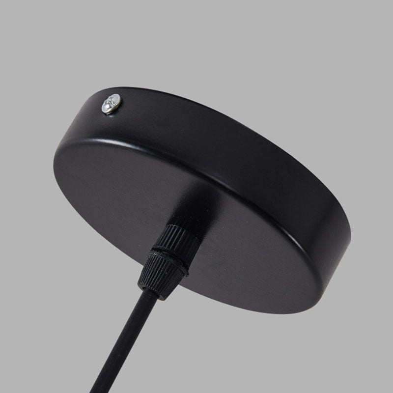 Lampe suspendue à pendentif de dôme créatif moderne lampe suspendue en fer forgé avec de l'ombre en cristal