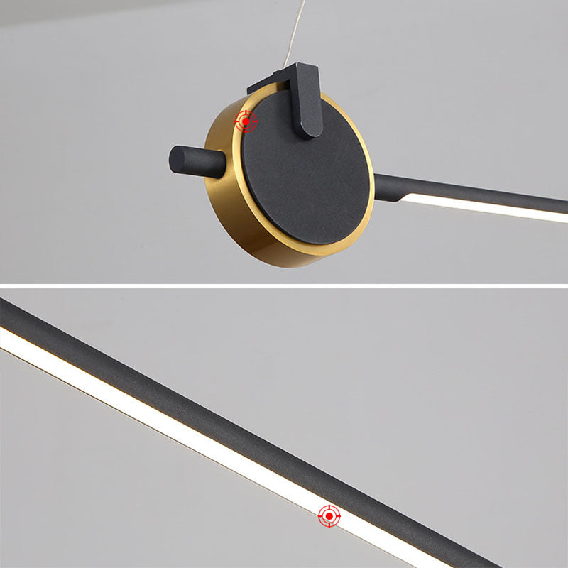 Linear Isola Lighting Acrilic Contemporary Simplicity Fishings a sospensione per il ristorante