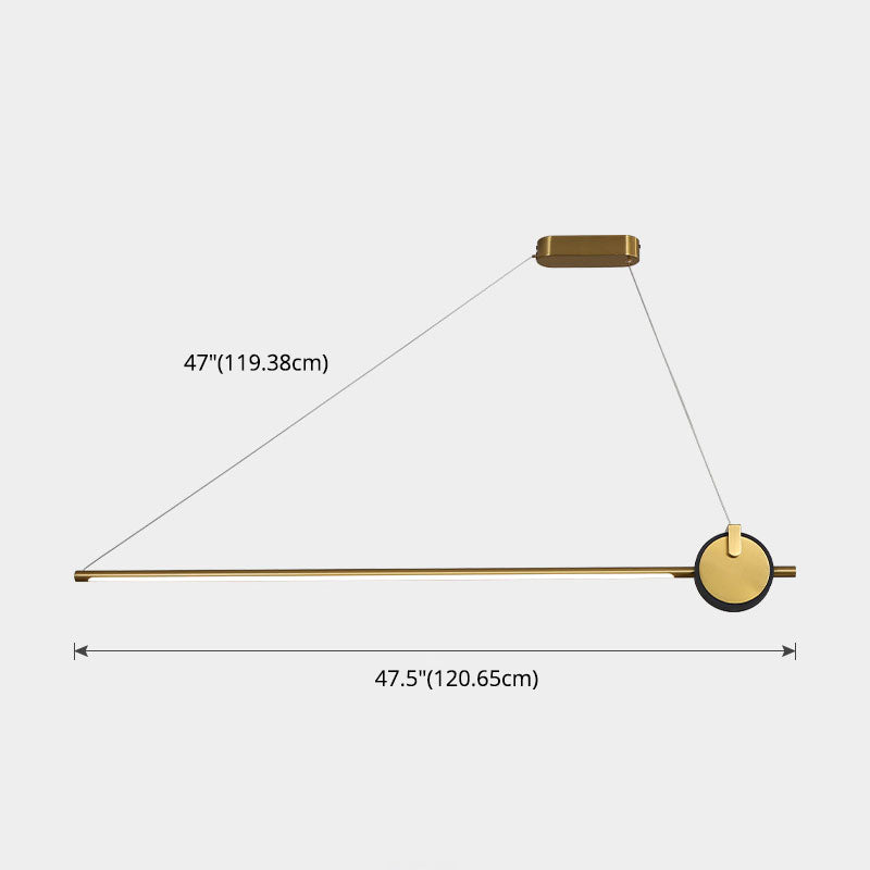 Linear Isola Lighting Acrilic Contemporary Simplicity Fishings a sospensione per il ristorante