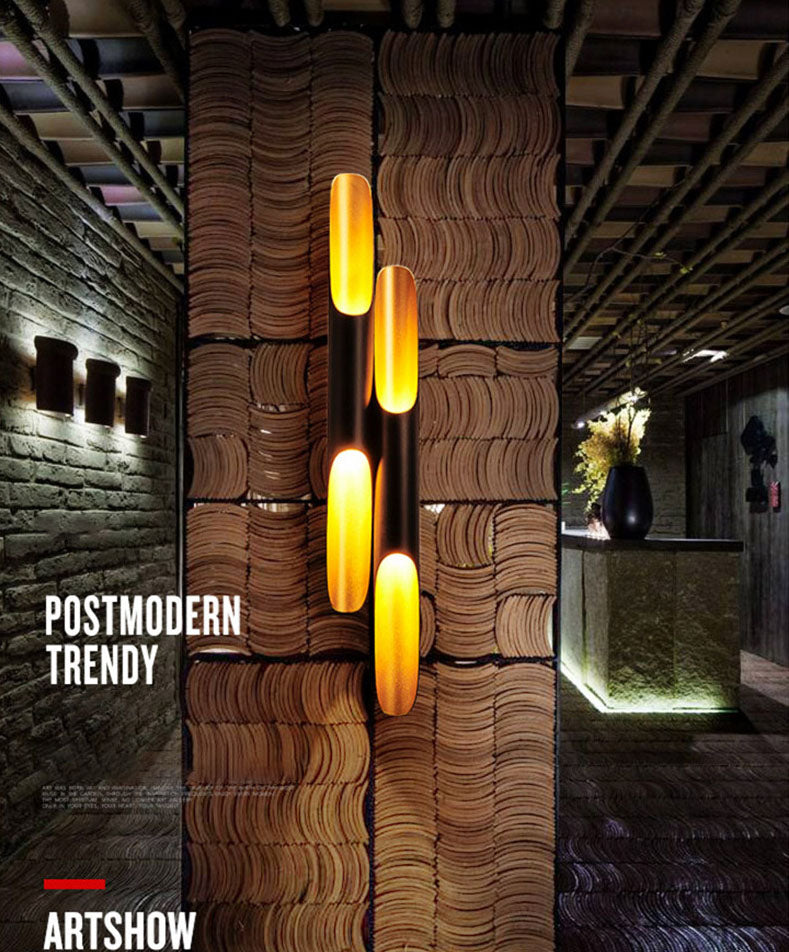 Moderne einfache lineare Wandmontage 1-Licht-Aluminiumwandlampe für Wohnzimmer