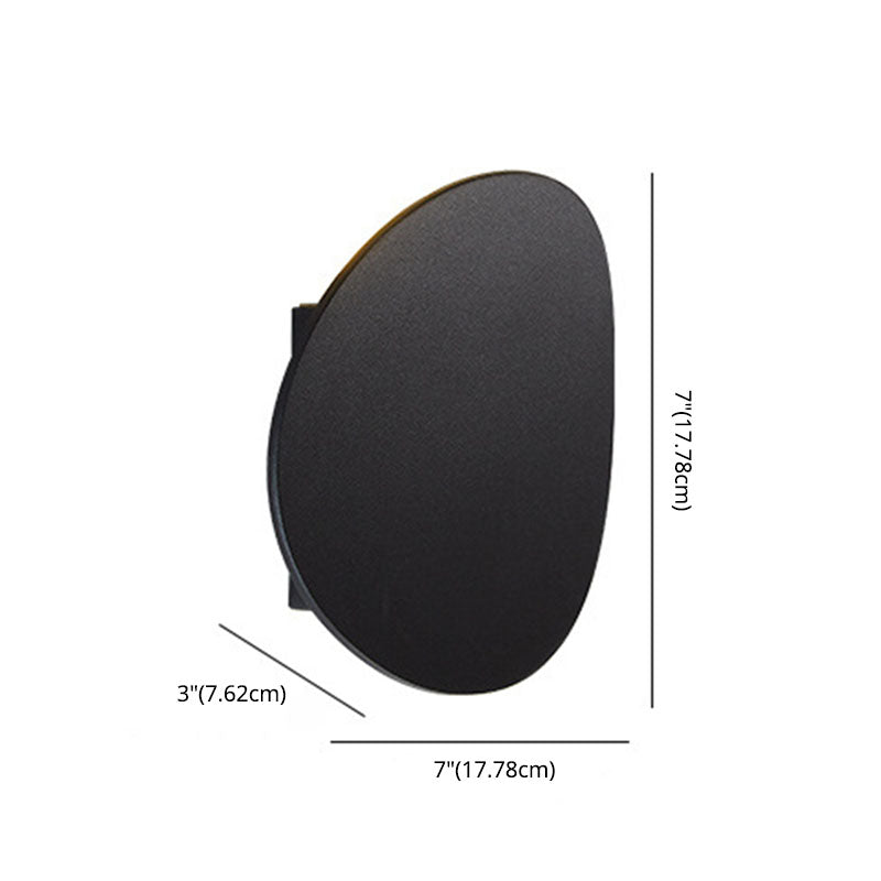 Luz de la pared curva Malimalista LED de metal LED al aire libre Luz de luz montada en la pared