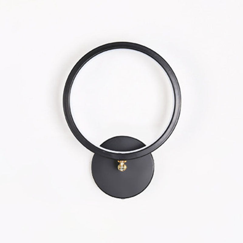 Geometrical Wall Mounted Lighting Modern Style Metal LED Wall Light Sconce for Bedroom