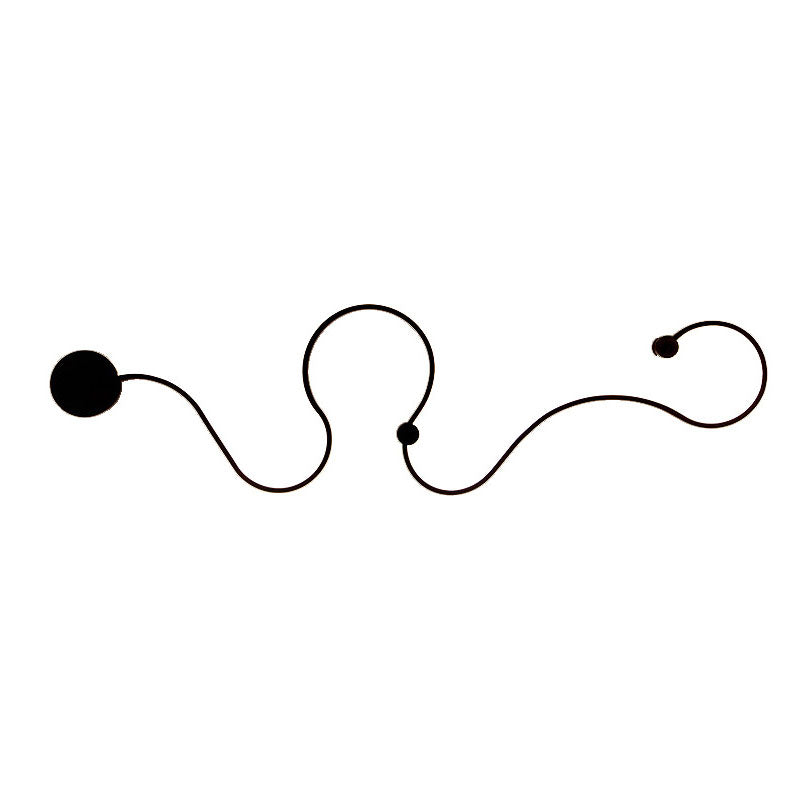 Lampada con scarpa con scarpa con scarpa con foglie contemporanea a monte a parete a parete in metallo