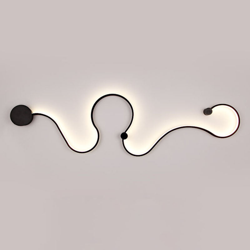 Lampada con scarpa con scarpa con scarpa con foglie contemporanea a monte a parete a parete in metallo