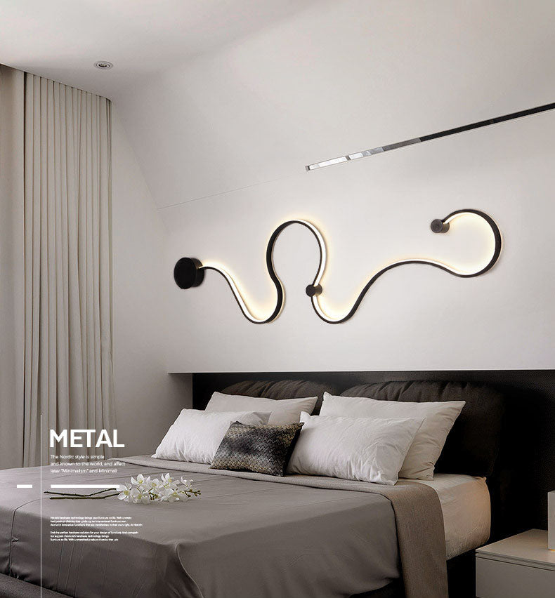 Lampada con scarpa con scarpa con scarpa con foglie contemporanea a monte a parete a parete in metallo