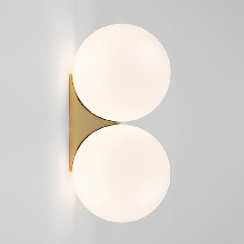 Spherical Wall Light Fixture Minimalist Style Glass Wall Mounted Light for Bedroom