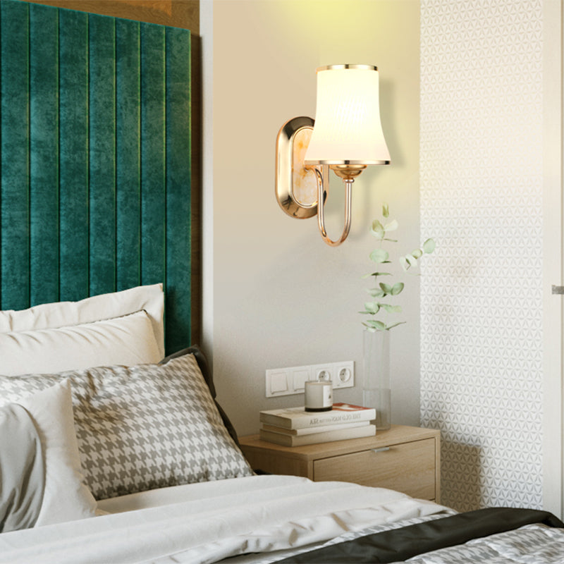 Milk White Glass Wall Sconce Lighting Nordic Style Wall Lighting Freet