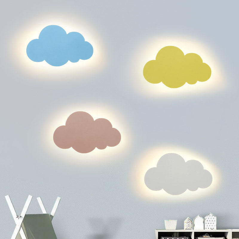 Cloud Metal Wall Sconce Lighting Minimalist Style LED Wall Lighting Fixture for Bedroom