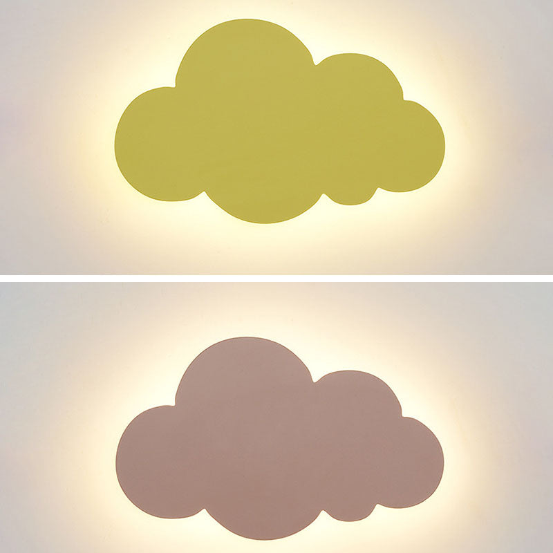 Cloud Metal Wall Sconce Lighting Minimalist Style LED Wall Lighting Fixture for Bedroom