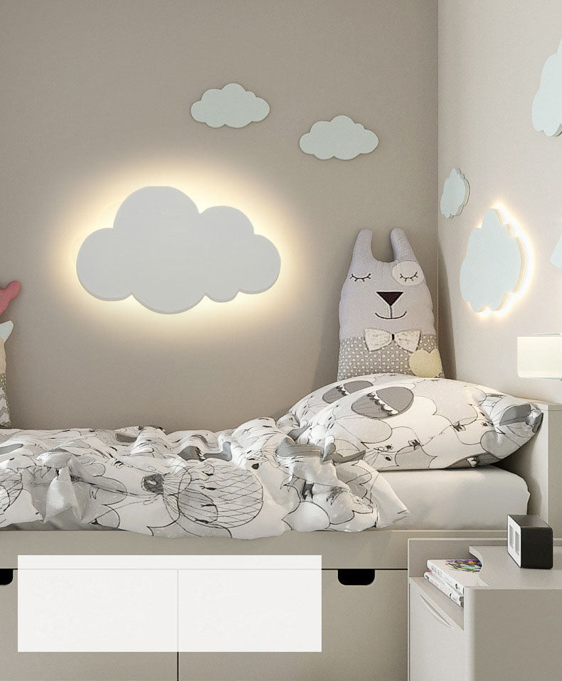 Cloud Metal Wall Sconce Lighting Minimalist Style LED Wall Lighting Fixture for Bedroom