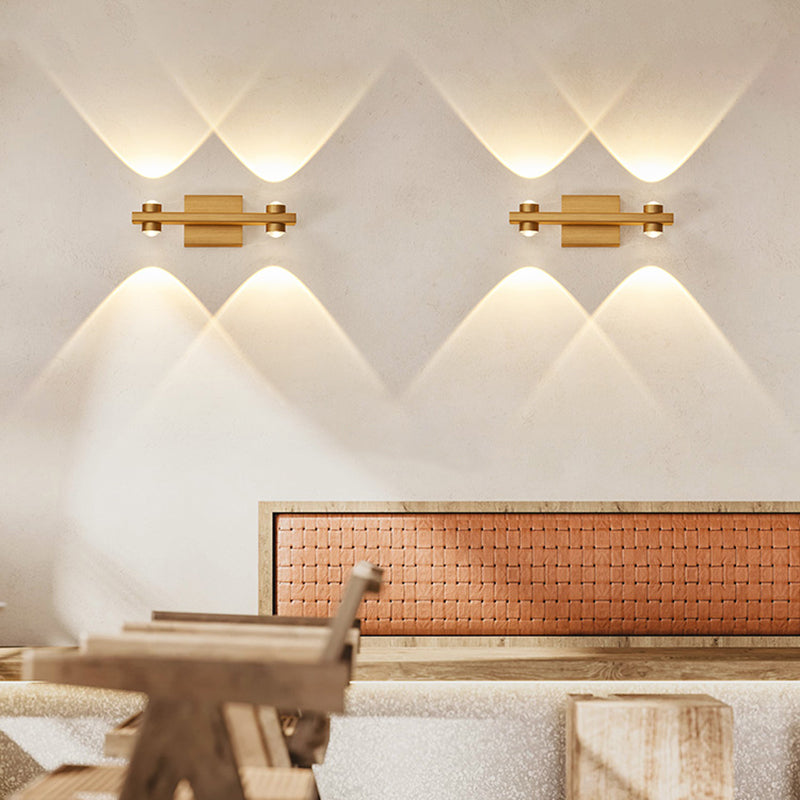 Lampada a montaggio a parete lineare moderna lampada a parete in metallo a 1 luce per bagno