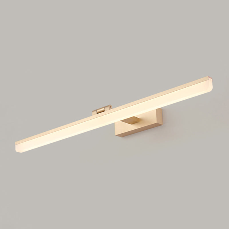 Mount mural linéaire moderne luminaire luminaire en aluminium à 1 lumière pour salle de bain