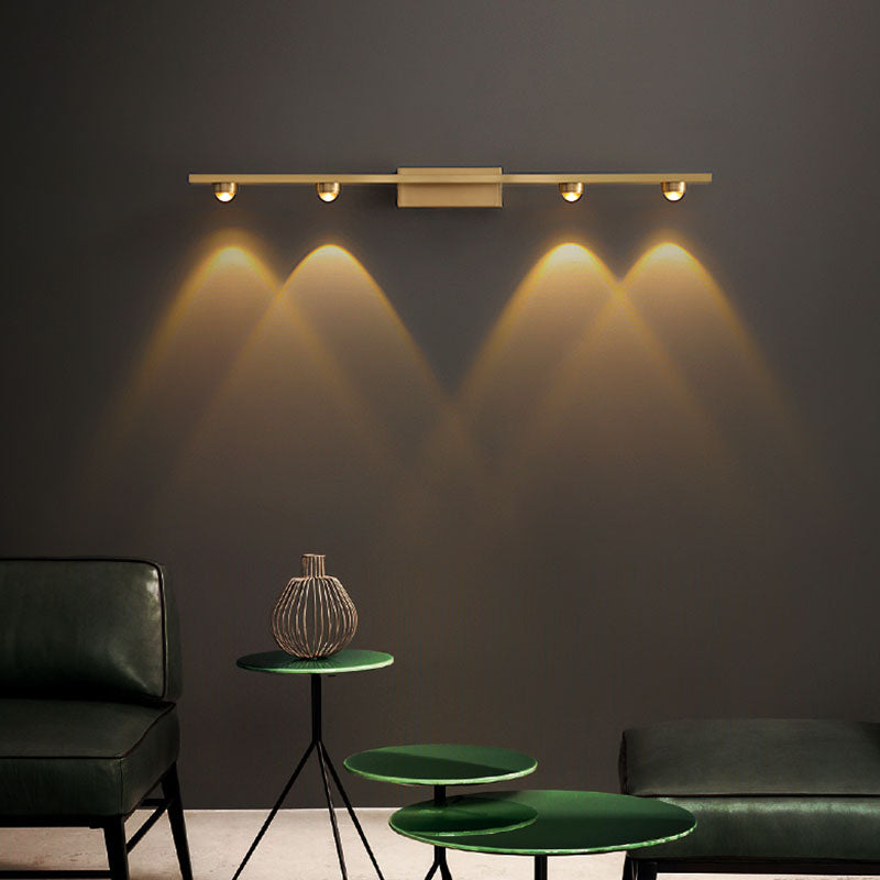 Zeitgenössische Metall-LED-Wand montierte Beleuchtung 1 Lichtwandleuchten für Wohnzimmer