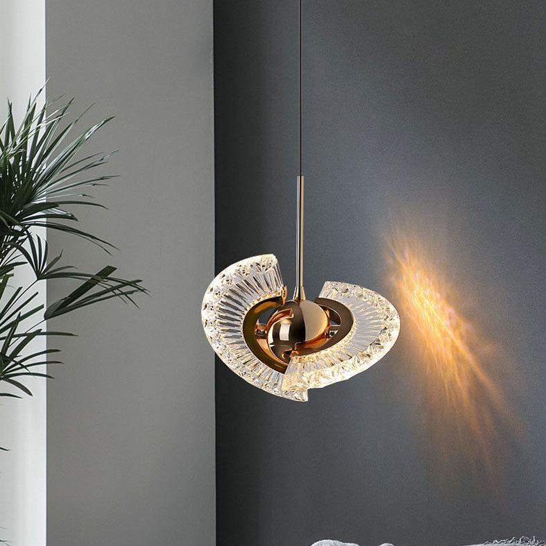 1 Light Plate Hanging Ceiling Light Modern Acrylic Ceiling Light with Hanging Cord for Bedside