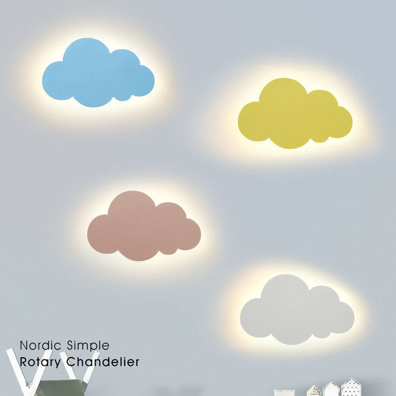 Cloud Metal Wall Sconce Lighting Minimalist Style LED Wall Lighting Fixture for Bedroom