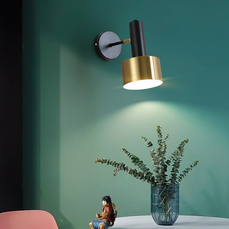 Cilindro Luz de pared contemporánea Luz de montaje de pared de 1 luz para dormitorio