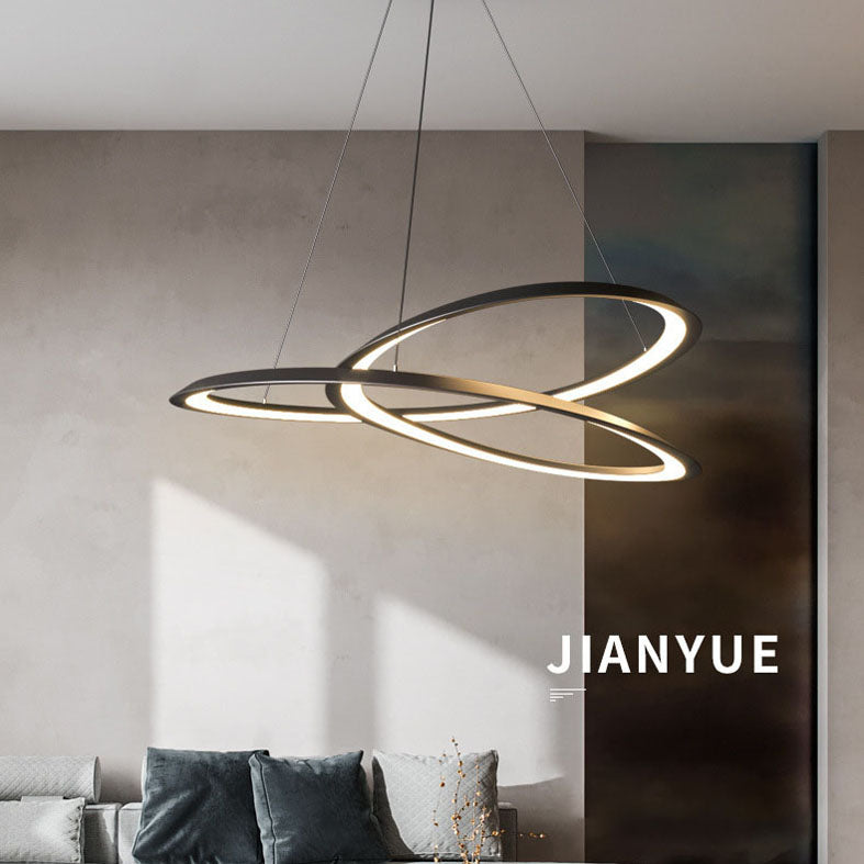 Black Spiral Soffitto a sospensione Lumo a LED a LED a LED IMPICAZIONE LADURA