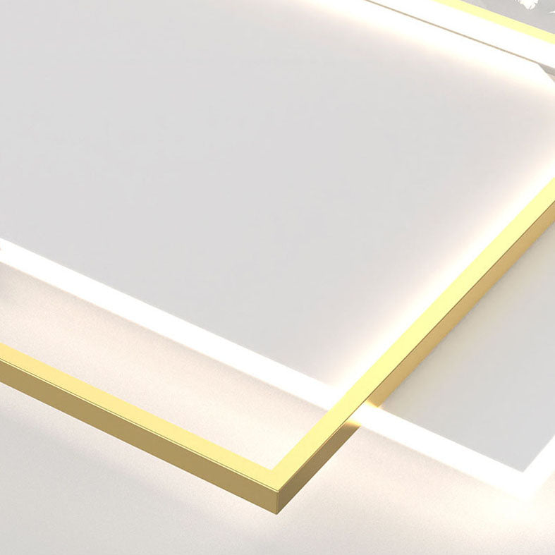 Plafonnier encastré géométrique en acrylique, plafonnier encastré de simplicité moderne