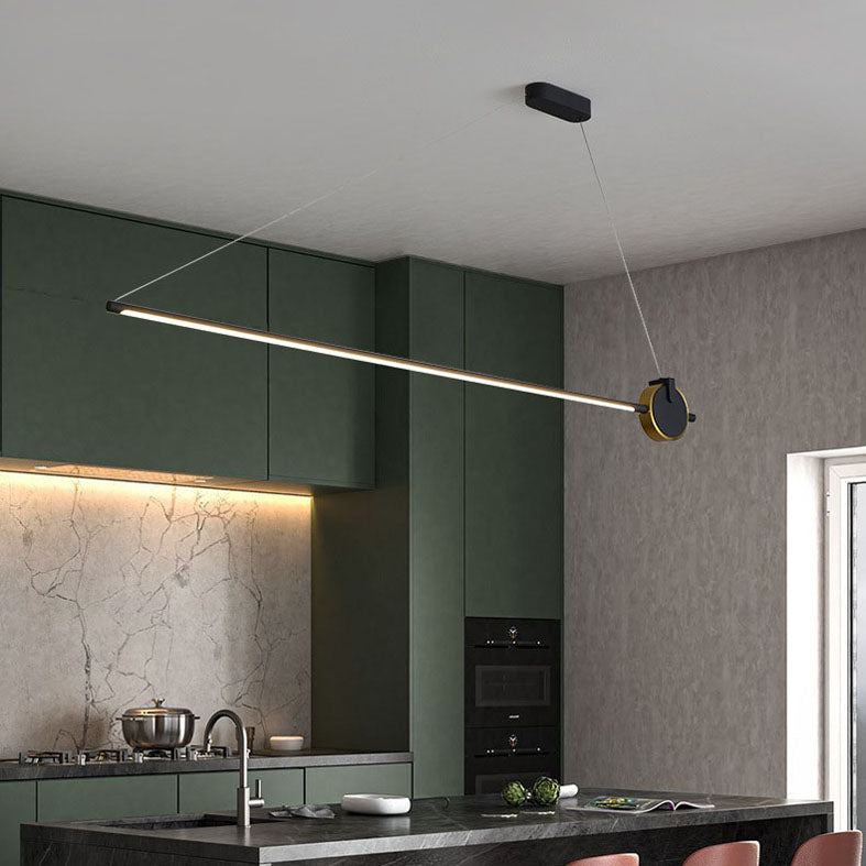 Linear Isola Lighting Acrilic Contemporary Simplicity Fishings a sospensione per il ristorante