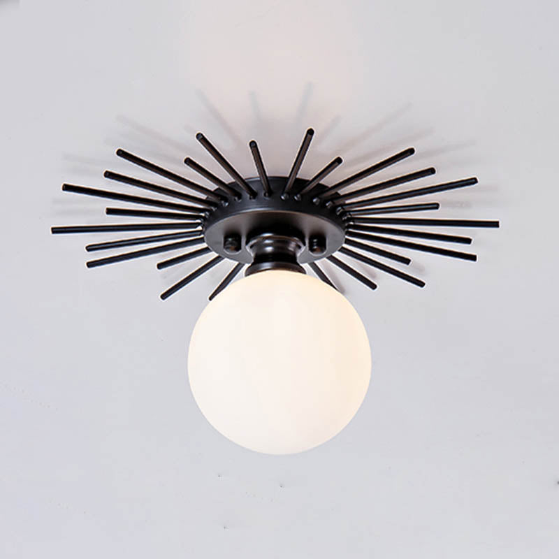 1-Luz del techo de cristal de montaje de vidrio de techo de cristal contemporáneo para Hallway