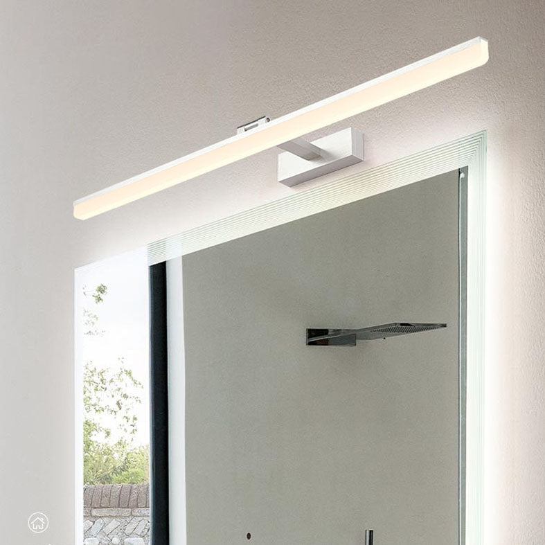 Mount mural linéaire moderne luminaire luminaire en aluminium à 1 lumière pour salle de bain