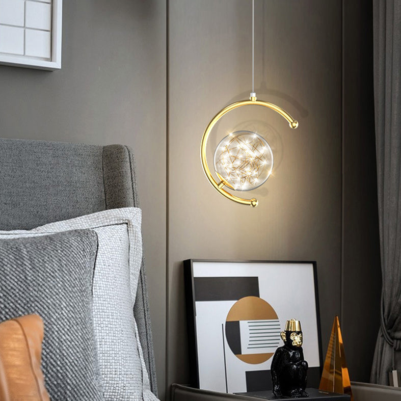 Kogellichtophanging hanger moderne eenvoudige glashanglampen voor restaurant