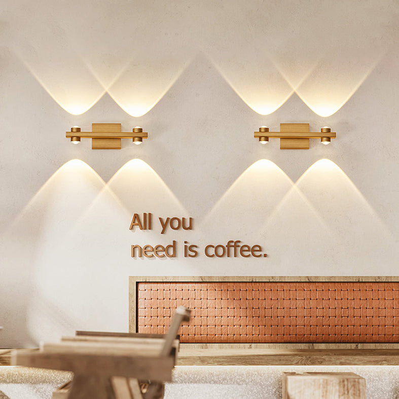 Lampada a montaggio a parete lineare moderna lampada a parete in metallo a 1 luce per bagno