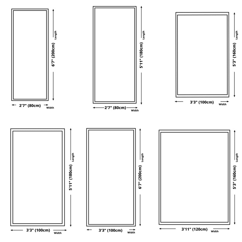 Nordic Area Carpet Polyester Medium Living Room Rug with Non-Slip Backing Area Rug