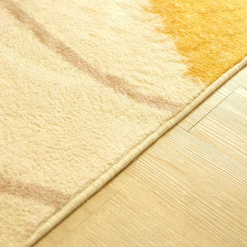 Nordic Area Carpet Polyester Medium Living Room Rug with Non-Slip Backing Area Rug